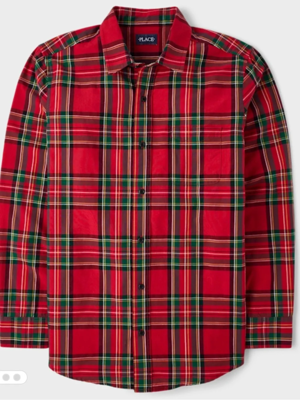 The Children's Place Red Plaid Button-Down Shirt
